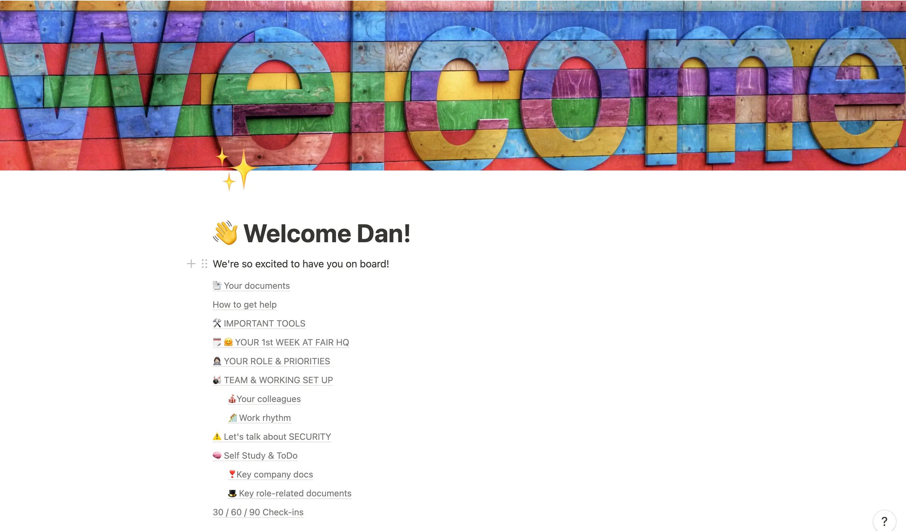 Fair HQ notion onboarding guide