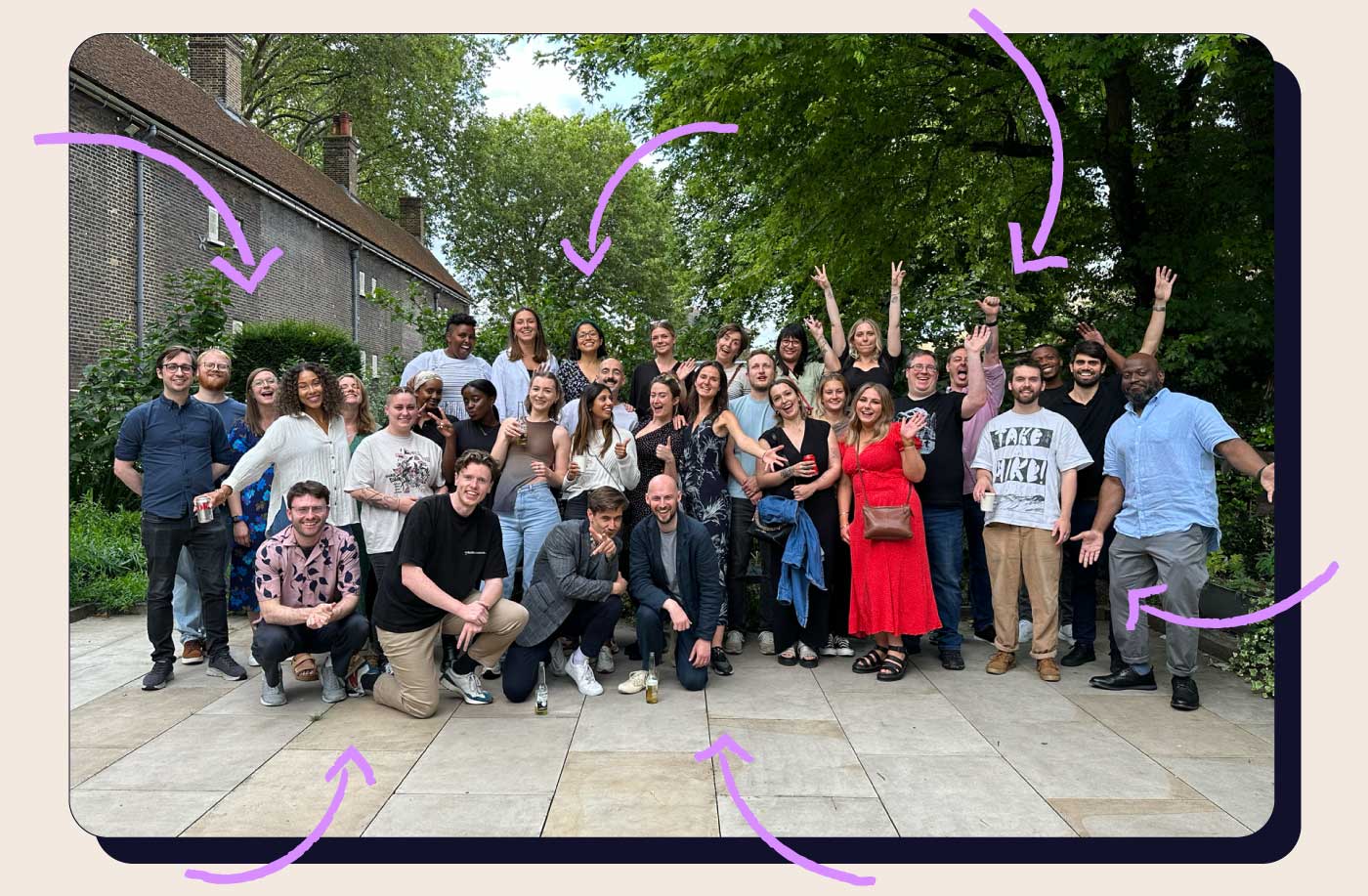 The charlie team excited