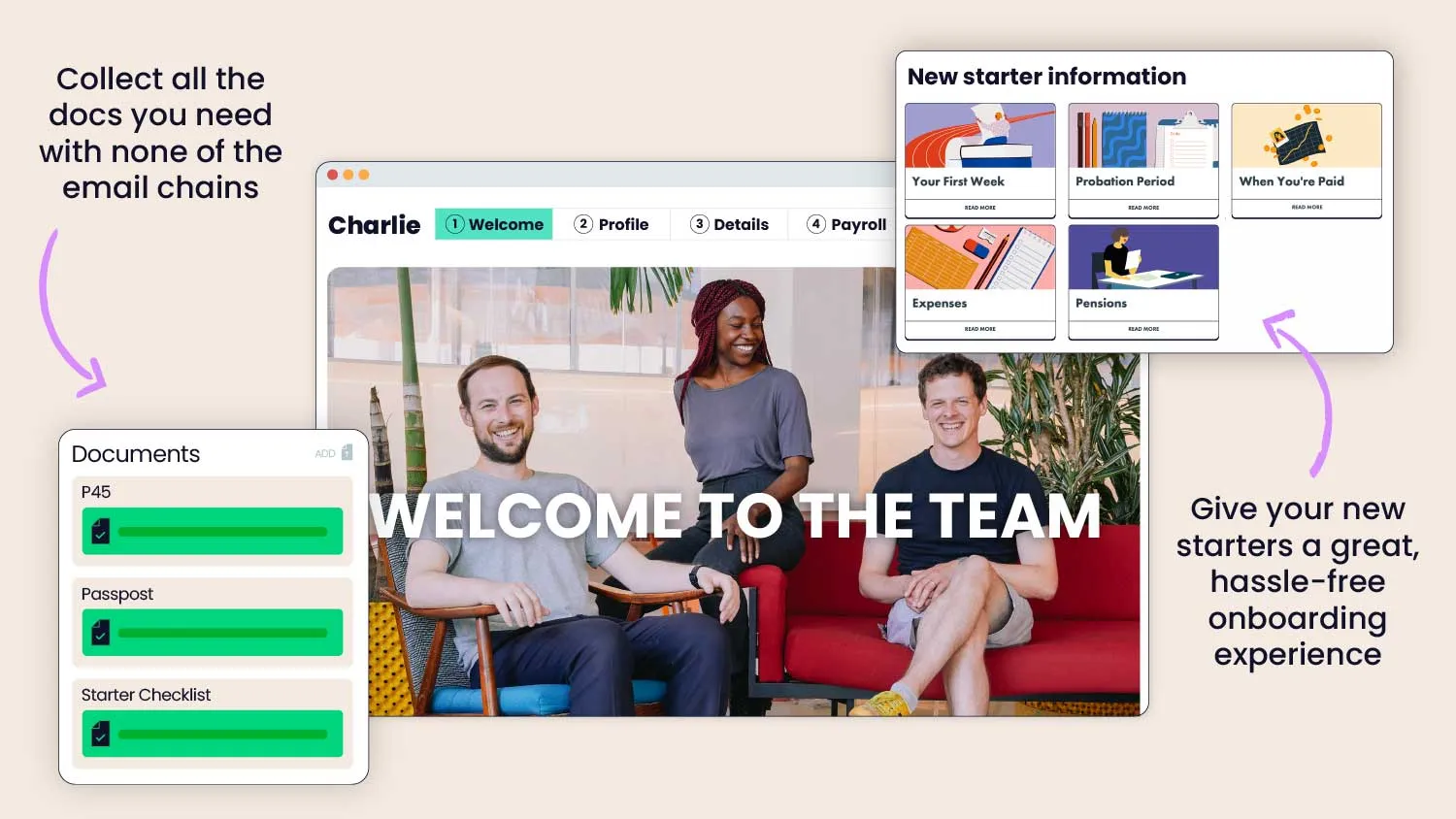 Give your new starters a great, hassle-free onboarding experience