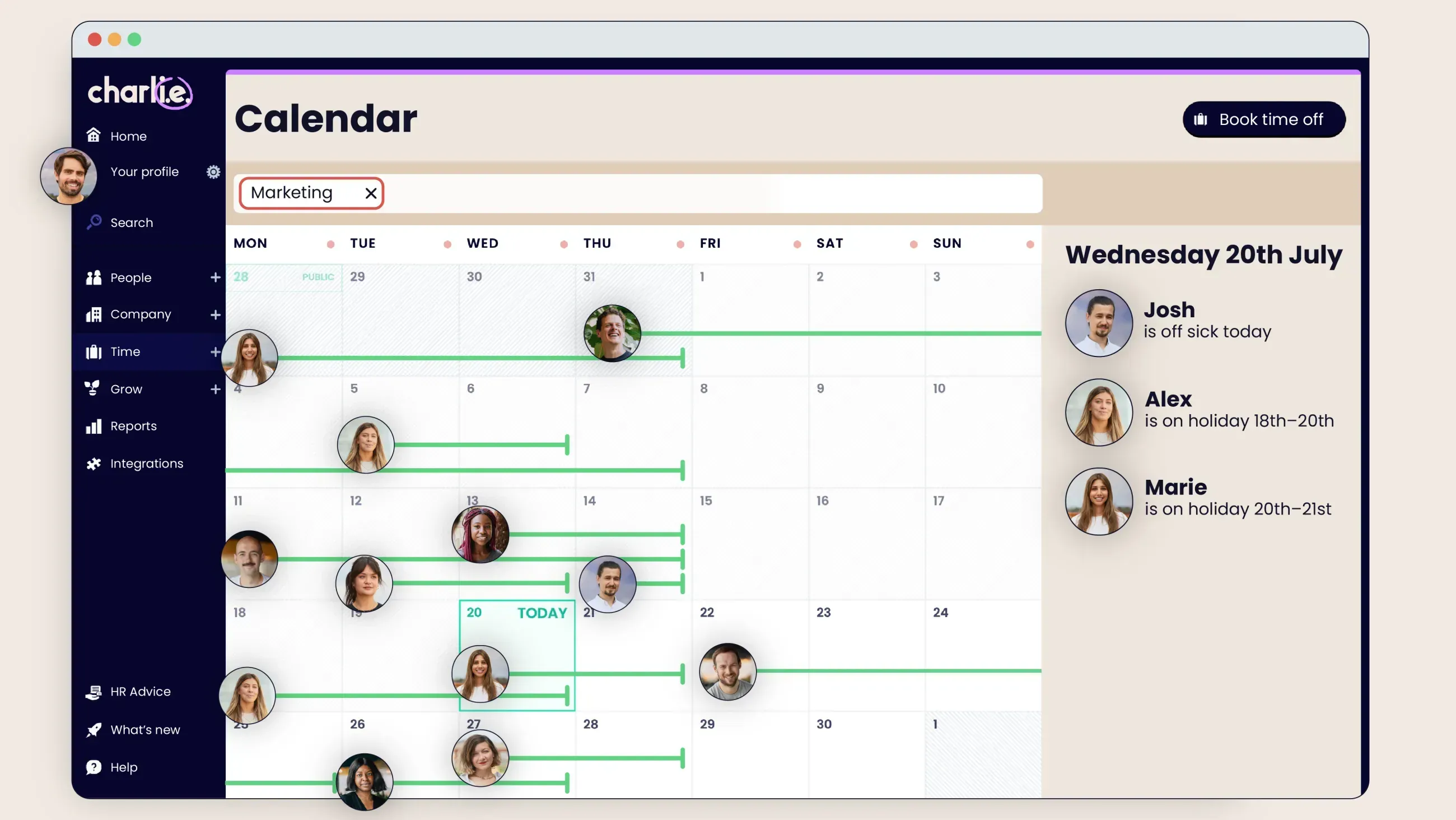 The charlie calendar