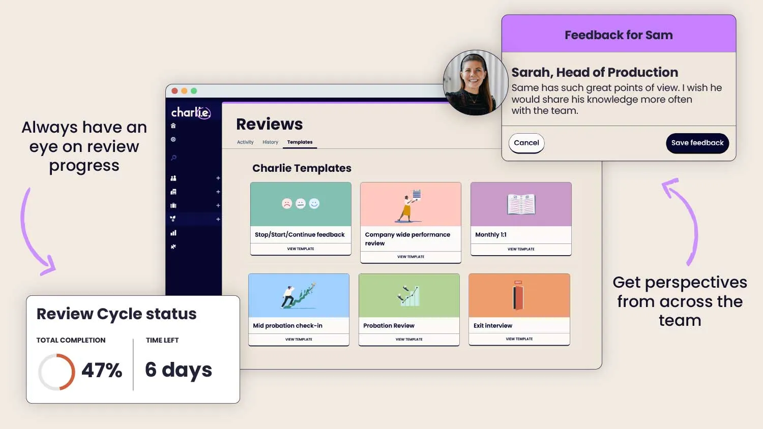 Always have an eye on review progress