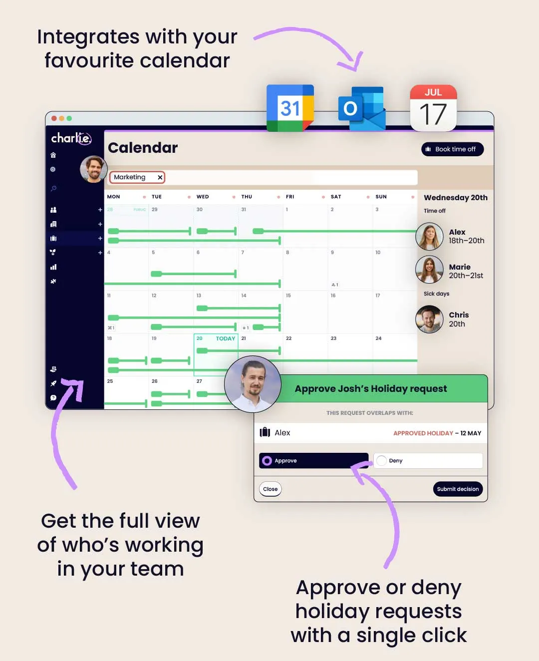 Get the full view of who's working on your team