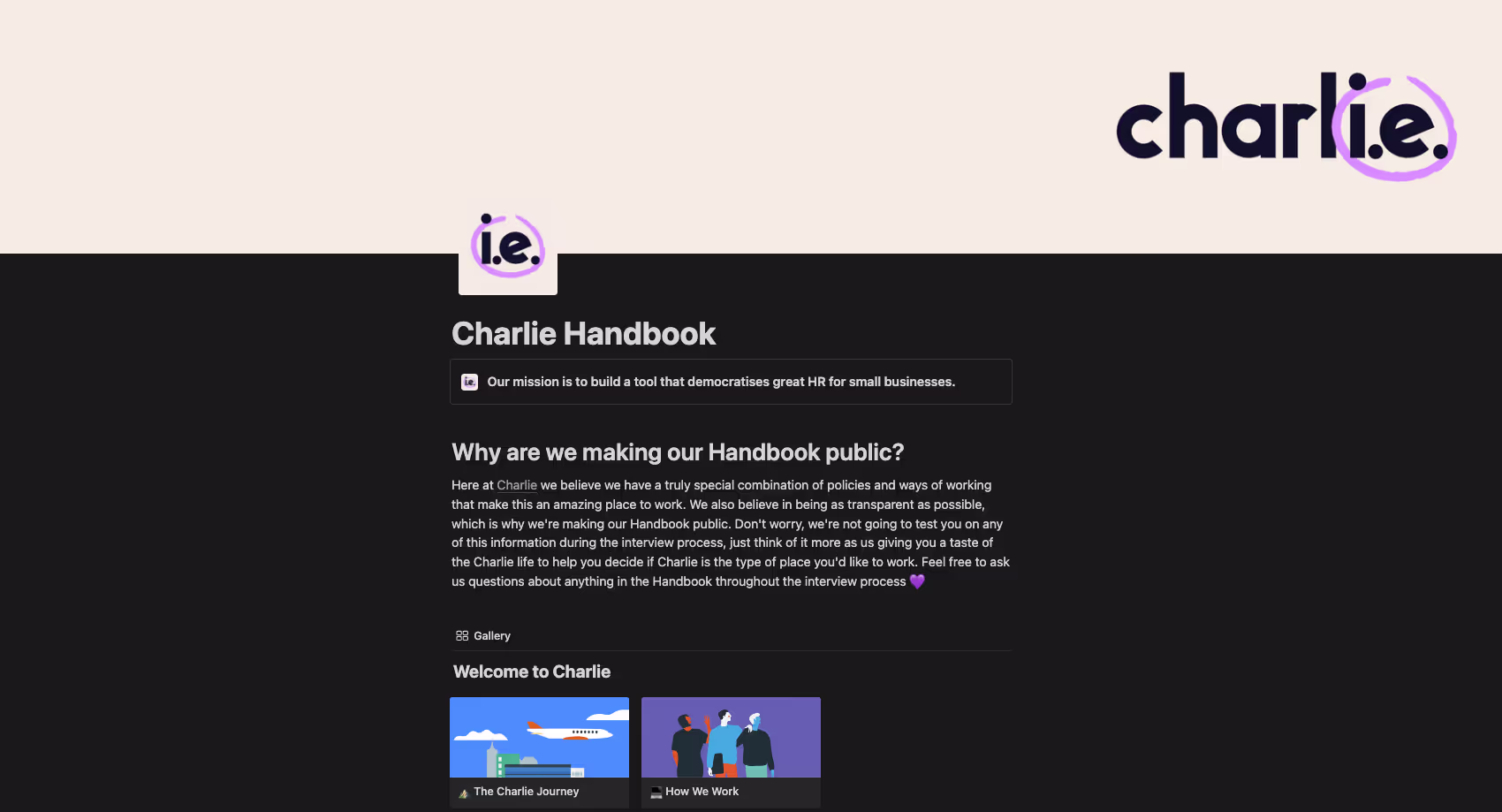 Charlie handbook