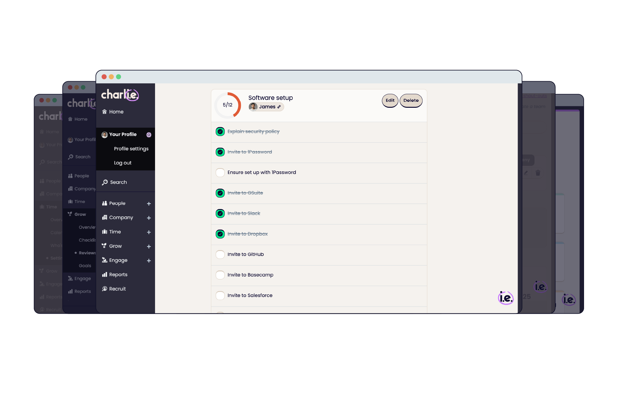 CharlieHR checklists