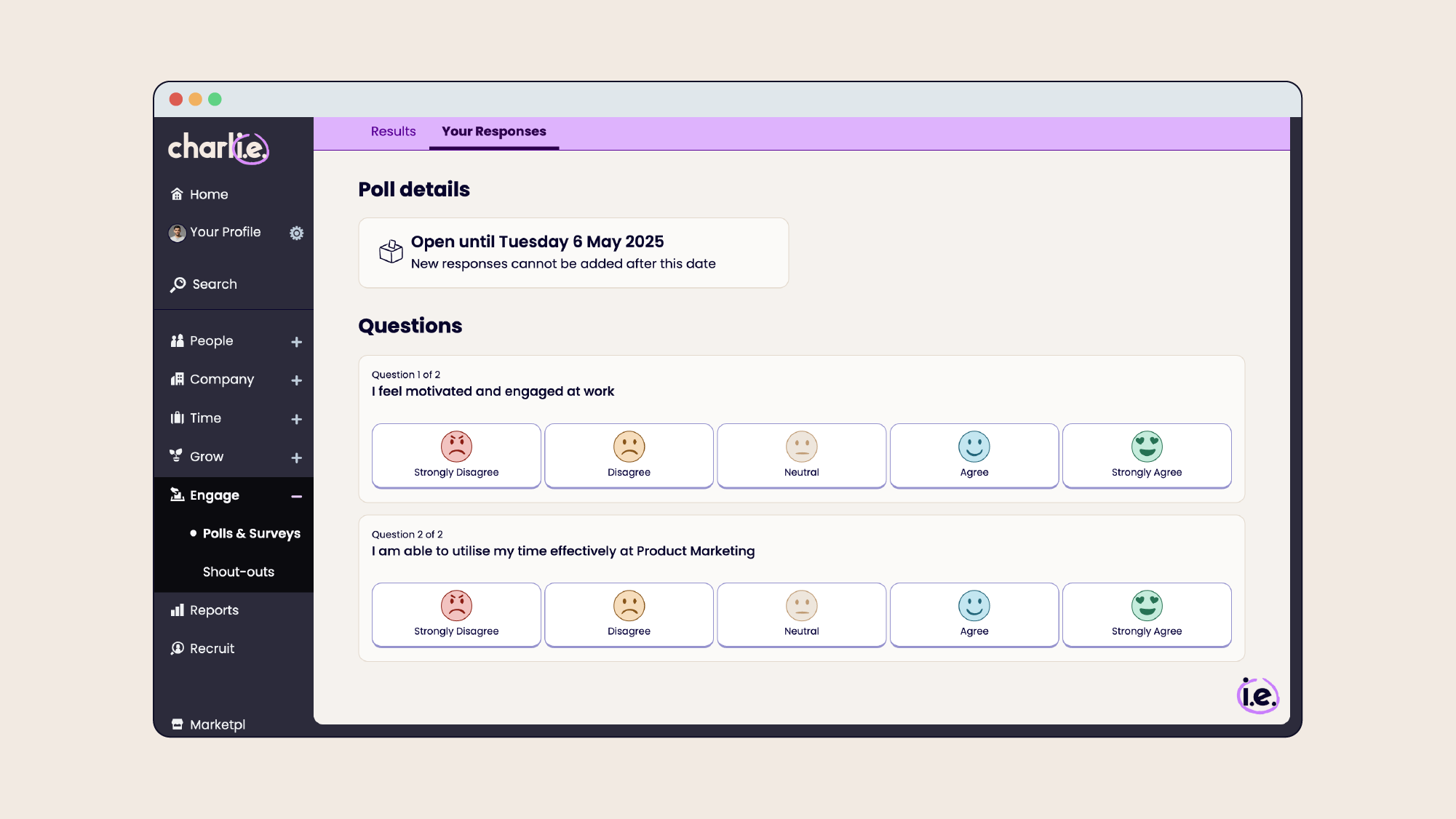 CharlieHR employee engagement
