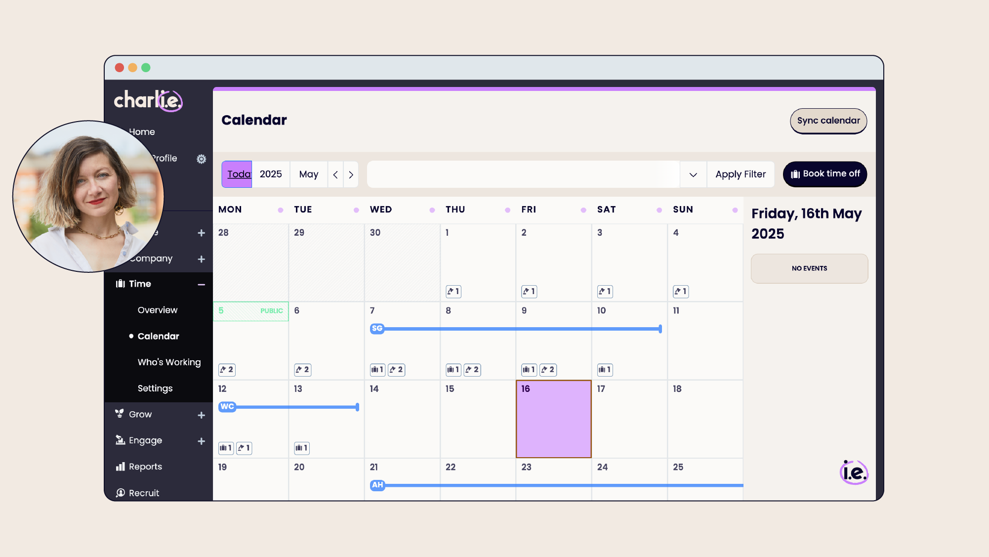 Calendar view