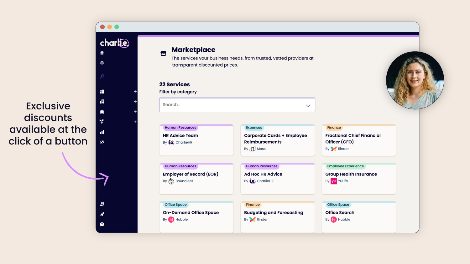 Exclusive discounts available at the touch of a button