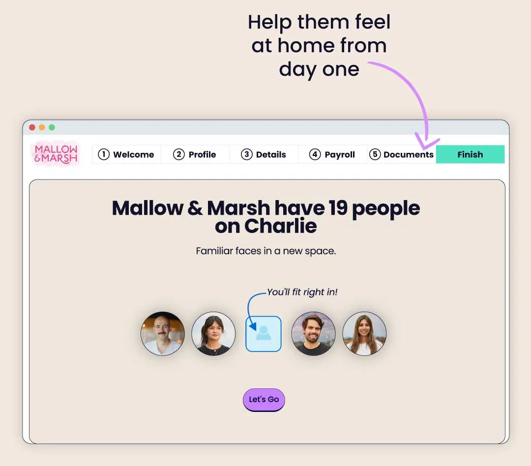 Welcome your new hire to the team