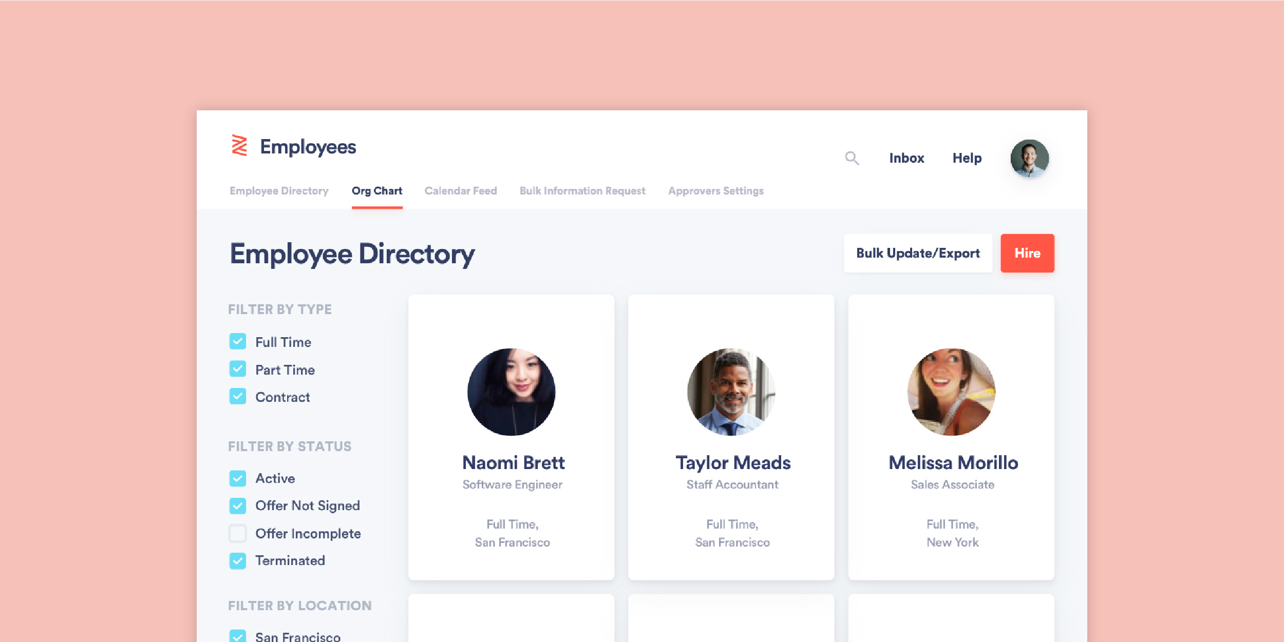 Zenefits product shot
