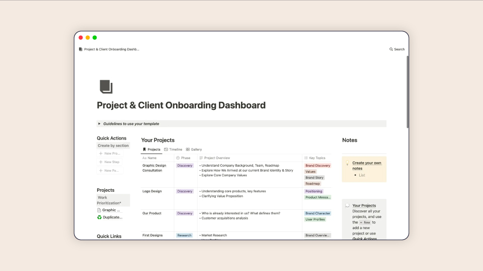 Notion onboarding