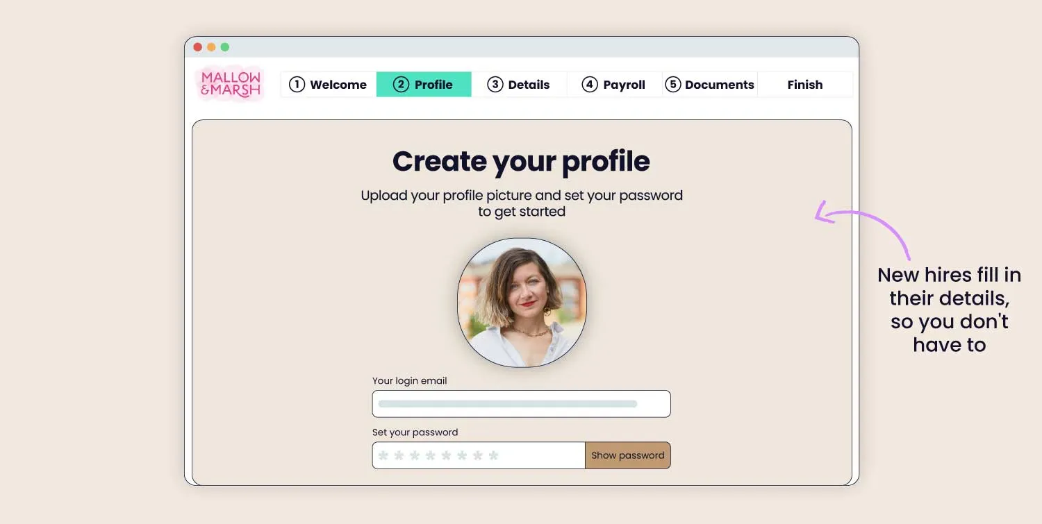 Delegate profile creation to your new starter