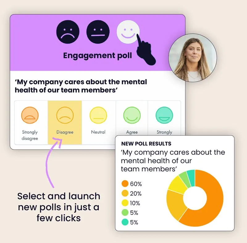 Select and launch new polls in just a few clicks